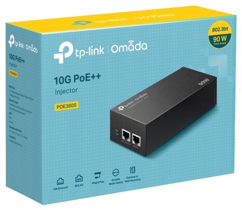 TP-LINK PoE инжектор POE380S 1 шт, металл