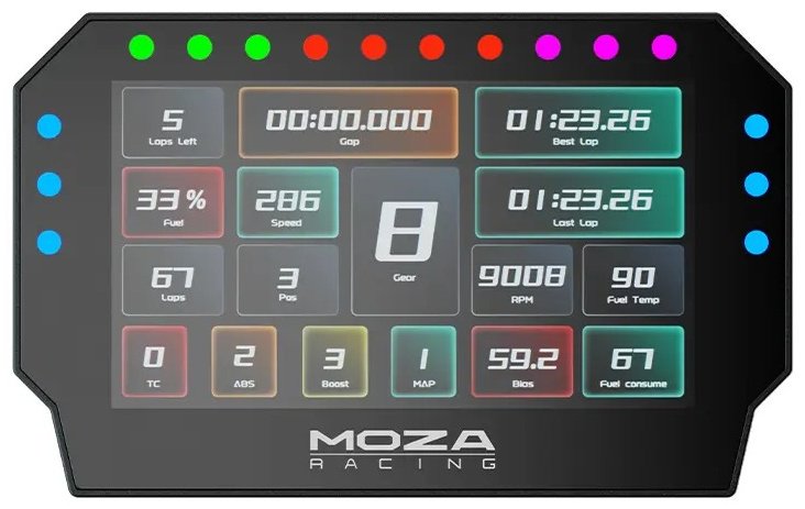 Экран Moza CM2 HD Racing Dash черный