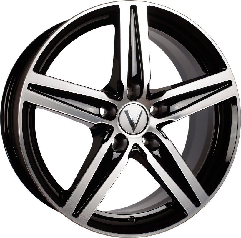 Комплект дисков Вектор B230 5x112 R17x7,5 CB66,6 ET40 алмаз-черный купить,NaN
