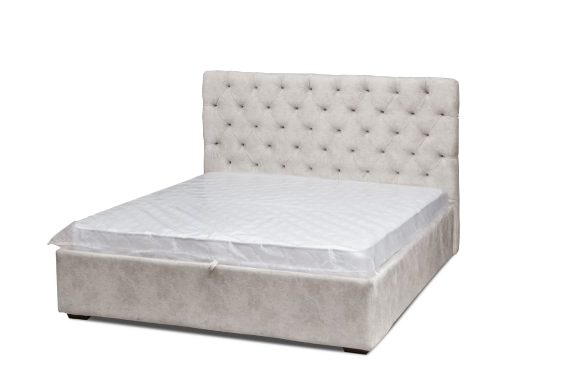 Кровать Абсолют София 1400 бежевая купить,NaN