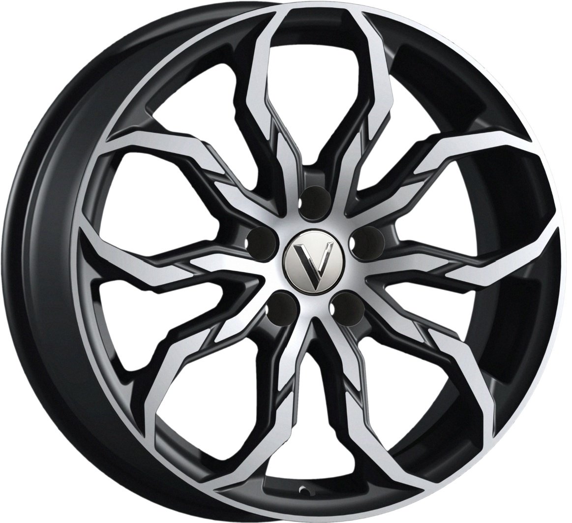 Комплект дисков Вектор B234 5x114,3 R18x7,5 CB67,1 ET49.5 алмаз-черный купить,NaN