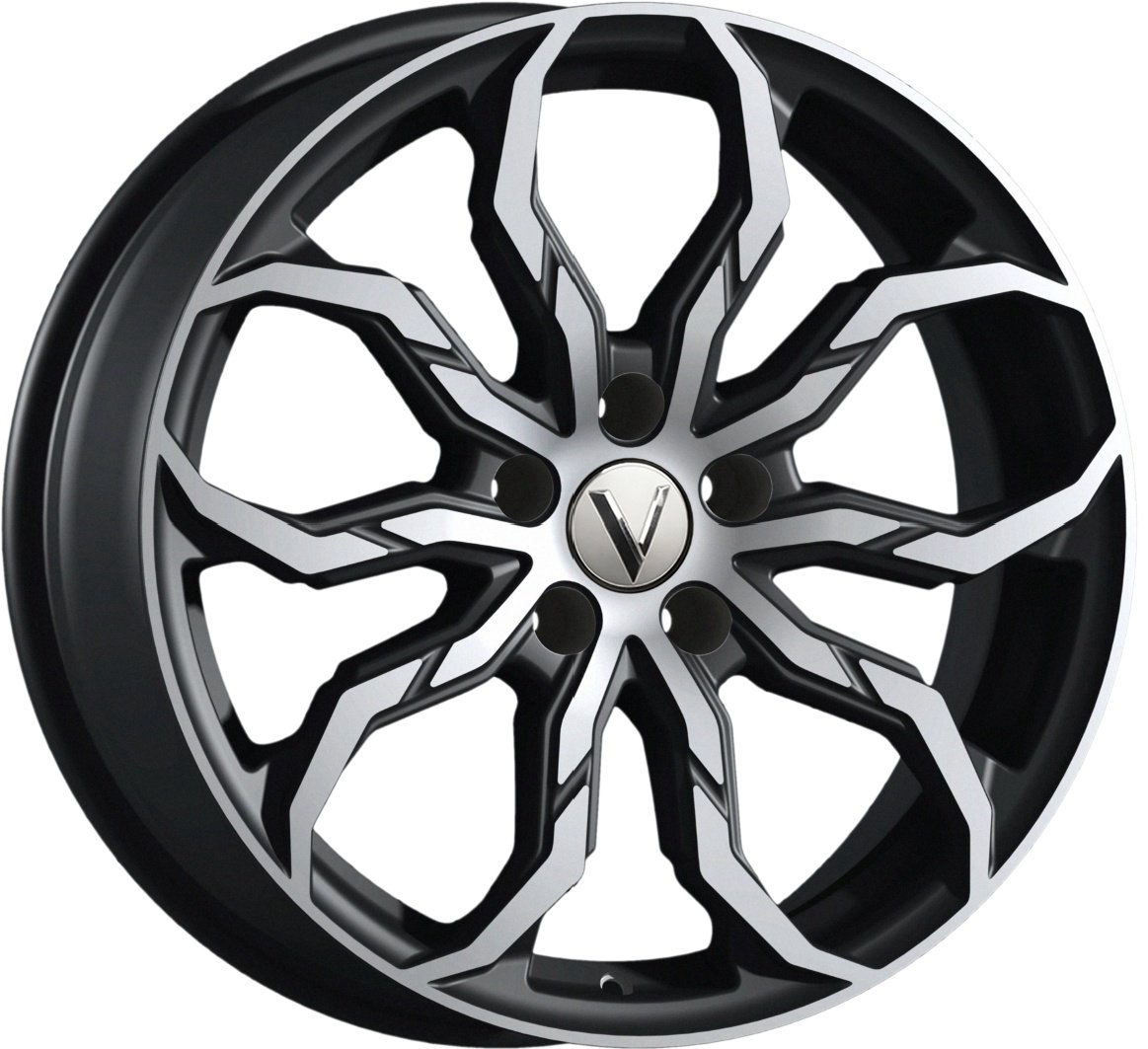 Комплект дисков Вектор B234 5x114,3 R18x7,5 CB67,1 ET49.5 алмаз-черный купить,NaN