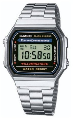 Кварцевые CASIO A168WA-1WSDF пластик купить,19899