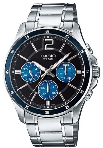Кварцевые CASIO MTP-1374D-2AVDF сталь купить,32999