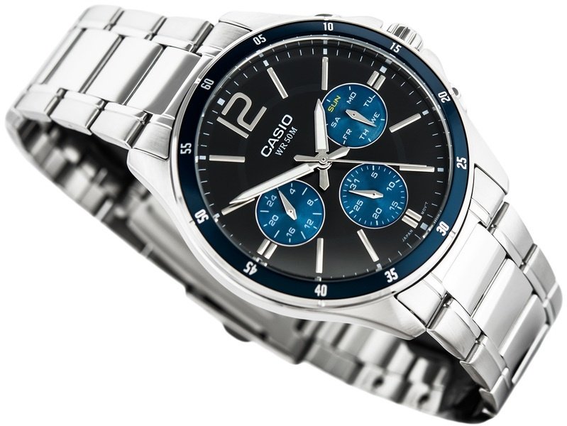 Кварцевые CASIO MTP-1374D-2AVDF сталь купить,32999