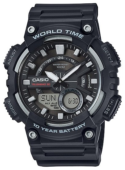 Кварцевые CASIO AEQ-110W-1AVDF пластик купить,23499