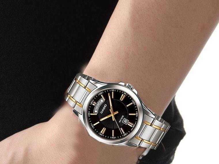 Кварцевые CASIO MTP-1381G-1AVDF-Gold сталь купить,30999