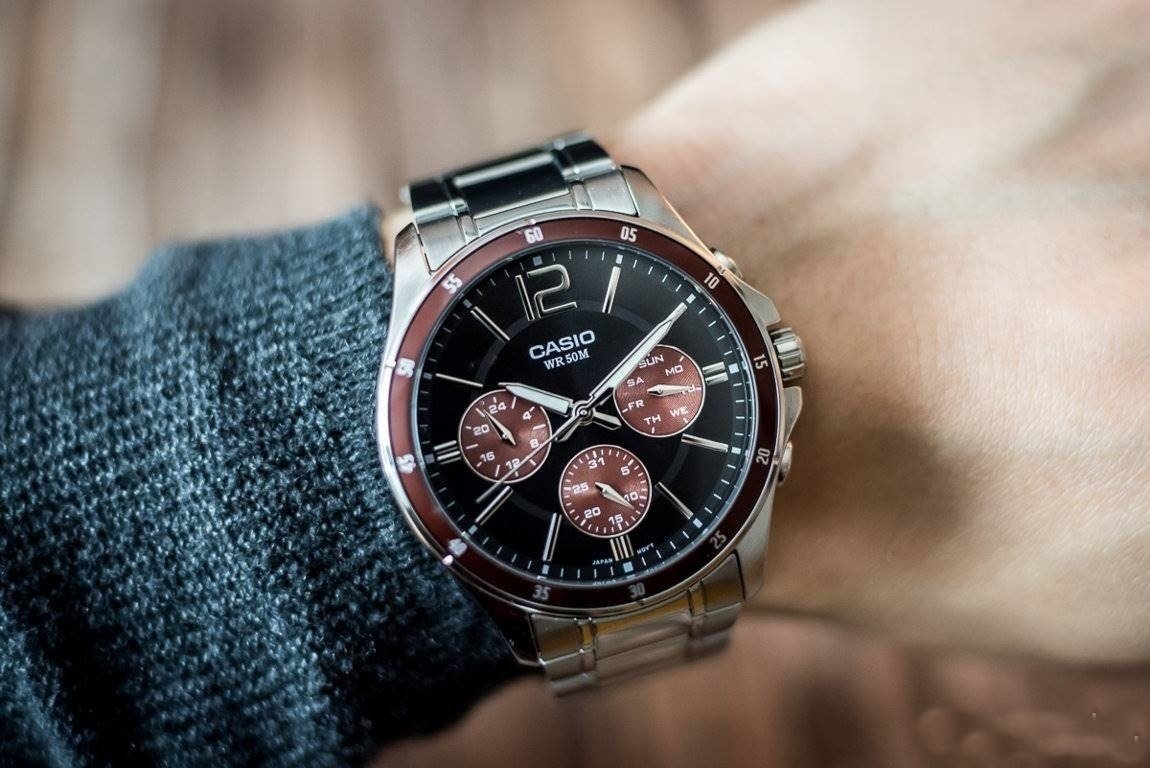 Кварцевые CASIO MTP-1374D-5AVDF нержавеющая сталь купить,33999
