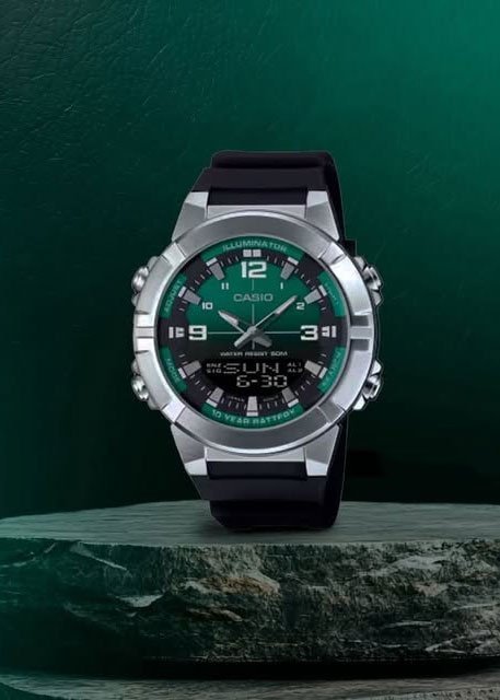 Кварцевые CASIO AMW-870A-3AVDF нержавеющая сталь купить,44999