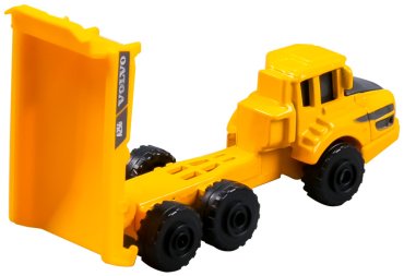 Автотранспортер Maisto Volvo FH16 with Volvo A25G Hauler 11681/2, металл, пластик, бордовый