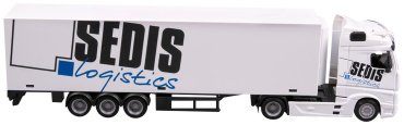 BBurago Mercedes-Benz Actros Hauler with Trailer 18-31471, пластик, металл, белый купить,NaN