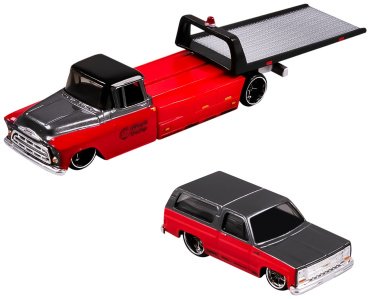 Автотранспортер Maisto Elite Transport - Chevrolet Flatbed '57/Chevrolet K5 Blazer '79 15055/5, металл, мультиколор купить,NaN