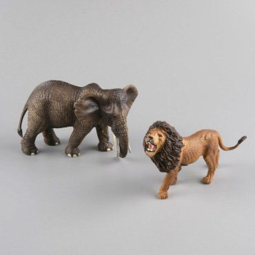 Xing Lian Animal World Слон и лев