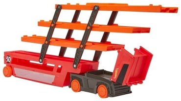 Грузовая Hot Wheels Мега-трейлер GHR48, пластик, красный
