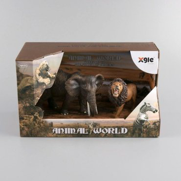 Xing Lian Animal World Слон и лев купить,NaN