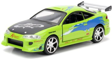 Jada Toys Mitsubishi Eclipse '95 97609, металл, зеленый купить,NaN