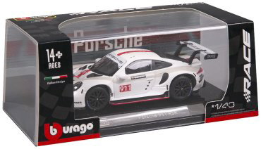 BBurago Porsche 911 RSR 18-38302, металл, пластик, белый купить,NaN