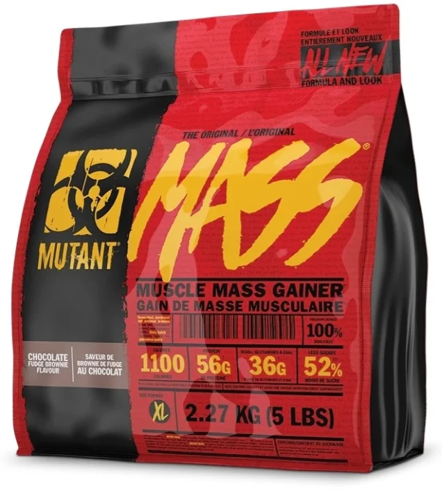 Гейнер Mutant Mass тройной шоколад, шоколадный брауни 2270g купить,NaN
