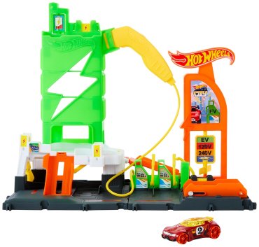 Hot Wheels Электрозаправочная станция HTN790, пластик, металл, мультиколор
