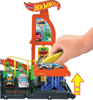 Hot Wheels Электрозаправочная станция HTN790, пластик, металл, мультиколор