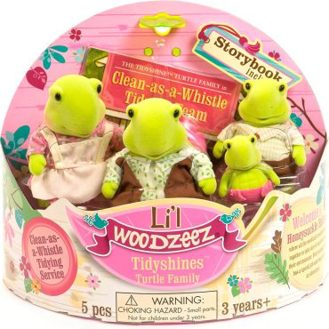Фигурка Battat Lil Woodzeez Семья Черепашек 9 см 4 шт