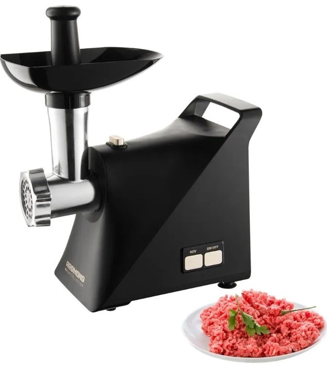 Мясорубка REDMOND RMG-1244-6 черный купить,NaN