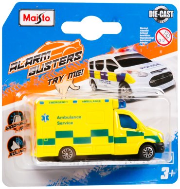 Maisto Alarm Busters - Volkswagen Type 2 Bus 85033/3, металл, желтый купить,NaN