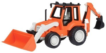 DRIVEN Экскаватор-погрузчик WH1009Z, пластик, оранжевый купить,NaN