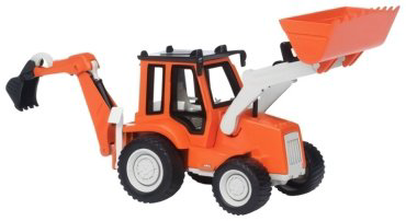 DRIVEN Экскаватор-погрузчик WH1009Z, пластик, оранжевый купить,NaN