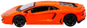BBurago Lamborghini Aventador Coupe 18-43062, металл, оранжевый