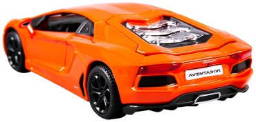 BBurago Lamborghini Aventador Coupe 18-43062, металл, оранжевый