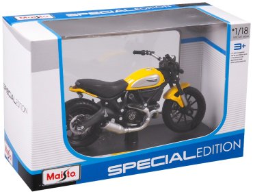 Мотоцикл Maisto Scrambler Ducati Icon 39300/12, металл, мультиколор купить,NaN
