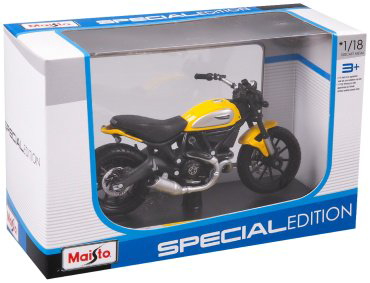 Мотоцикл Maisto Scrambler Ducati Icon 39300/12, металл, мультиколор купить,NaN