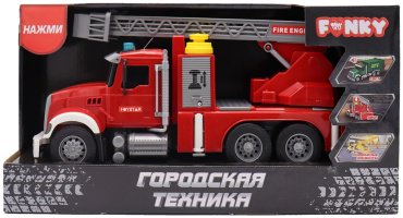 Funky Toys Городская техника. Пожарная служба FT0454076, пластик, красный купить,NaN