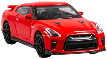 BBurago Nissan GT-R '17 18-30001/18-30135, металл, красный