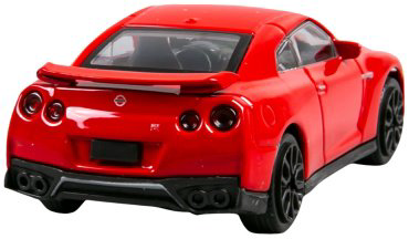 BBurago Nissan GT-R '17 18-30001/18-30135, металл, красный купить,NaN