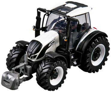 BBurago Valtra N174 с прицепом 18-31676, металл, пластик, белый купить,NaN