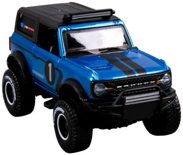 Maisto Ford Bronco '21 21205/6B, металл, пластик, синий
