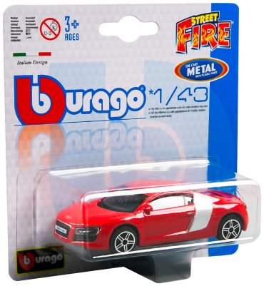 BBurago Audi R8 18-30001/18-30158, металл, красный купить,NaN