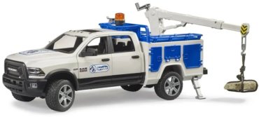 Машина Bruder Пикап дорожной службы Dodge RAM 02-509, пластик, мультиколор