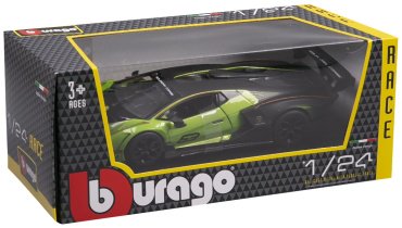 BBurago Lamborghini Essenza SCV12 18-28017, металл, пластик, черный, зеленый