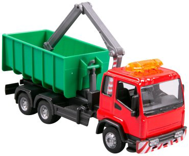 BBurago Hooklift & Crane Truck 18-32264, металл, пластик, мультиколор