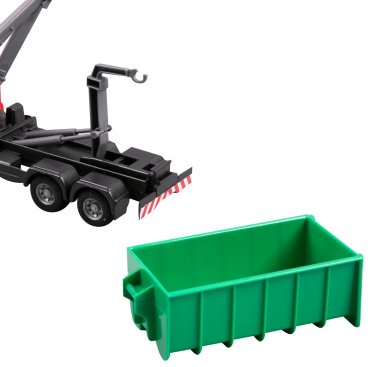 BBurago Hooklift & Crane Truck 18-32264, металл, пластик, мультиколор