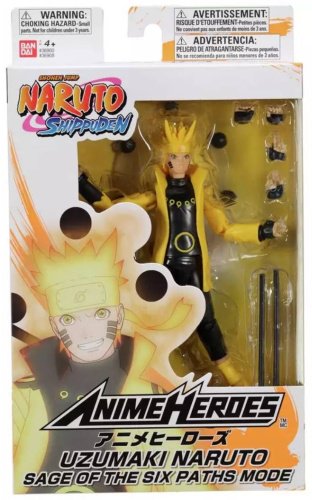 Фигурка Bandai Naruto 36908A, 16 см, желтый