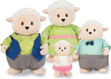 Фигурка Lil Woodzeez Семья Овечек 8 см 4 шт