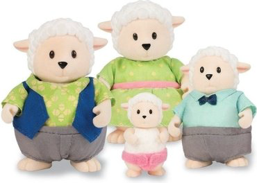 Фигурка Lil Woodzeez Семья Овечек 8 см 4 шт