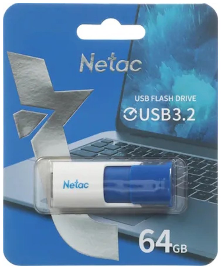 USB Flash карта Netac NT03U182N-064G-32BL 64 Гб синий купить,NaN