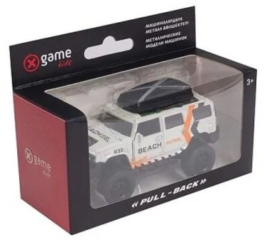 X Game kids pull back 91000W, пластик, белый