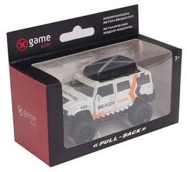 X Game kids pull back 91000W, пластик, белый