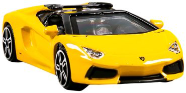 BBurago Lamborghini Aventador Roadster 18-30001/18-30249, металл, желтый купить,NaN